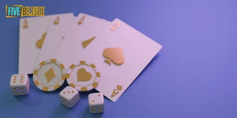 Các thuật ngữ trong poker Five88 quan trọng nhất bạn cần biết 3 Những lá bài cùng con chip trên bàn poker