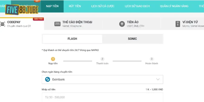 Trang chủ 20 Giao dịch nạp tiền an toàn để người chơi thoải mái thực hiện